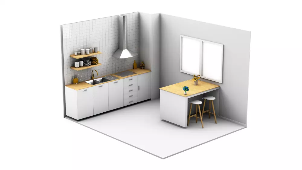 ventajas de ver una cocina en 3D